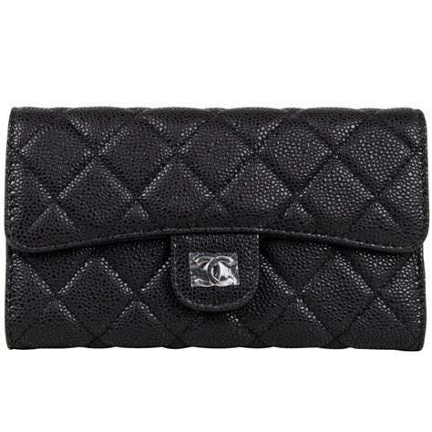 chanel wallet classic caviar|Long Wallets .